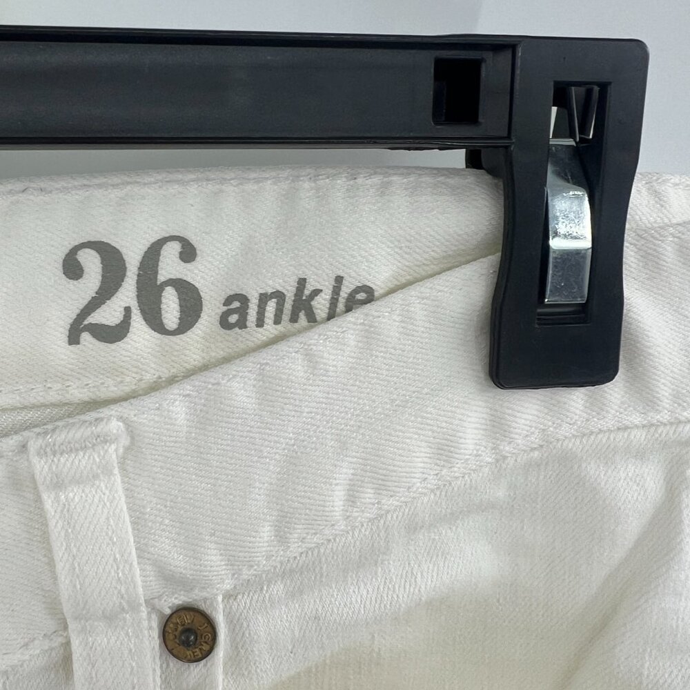 J.Crew Toothpick Skinny White Jeans Women's 26 - Picture 5 of 9